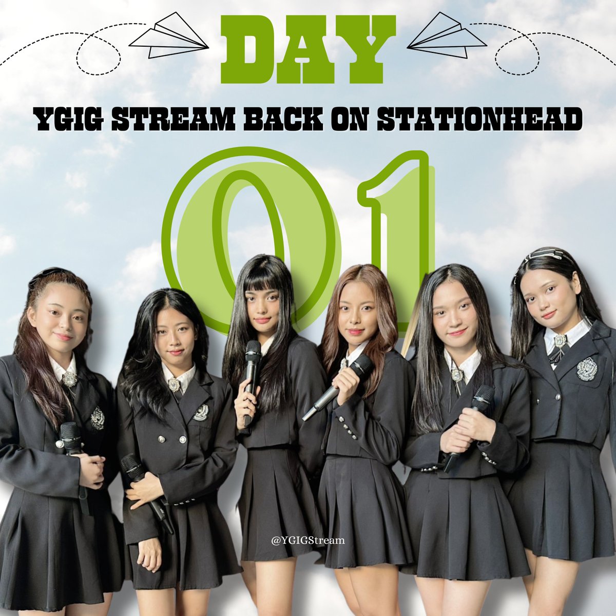 YGIGStream's tweet photo. 🎙️[STATIONHEAD]

YGIG is about to touchdown with their comeback single "Doob Doob". 

Tune up 'cuz We Go's Stationhead is back to show our endless love and support for #YGIG! 

PRE-SAVE HERE!
☁️: https://t.co/2WxRjAfAVz

YGIG COMEBACK D-1
#YGIG @ygig_official https://t.co/65yUJGiwxU