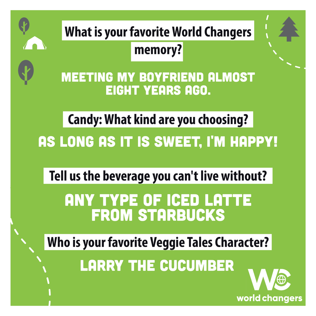 Sarah Reynolds is no stranger to #WorldChangers! We're so excited for her to be a summer staffer this summer with us!