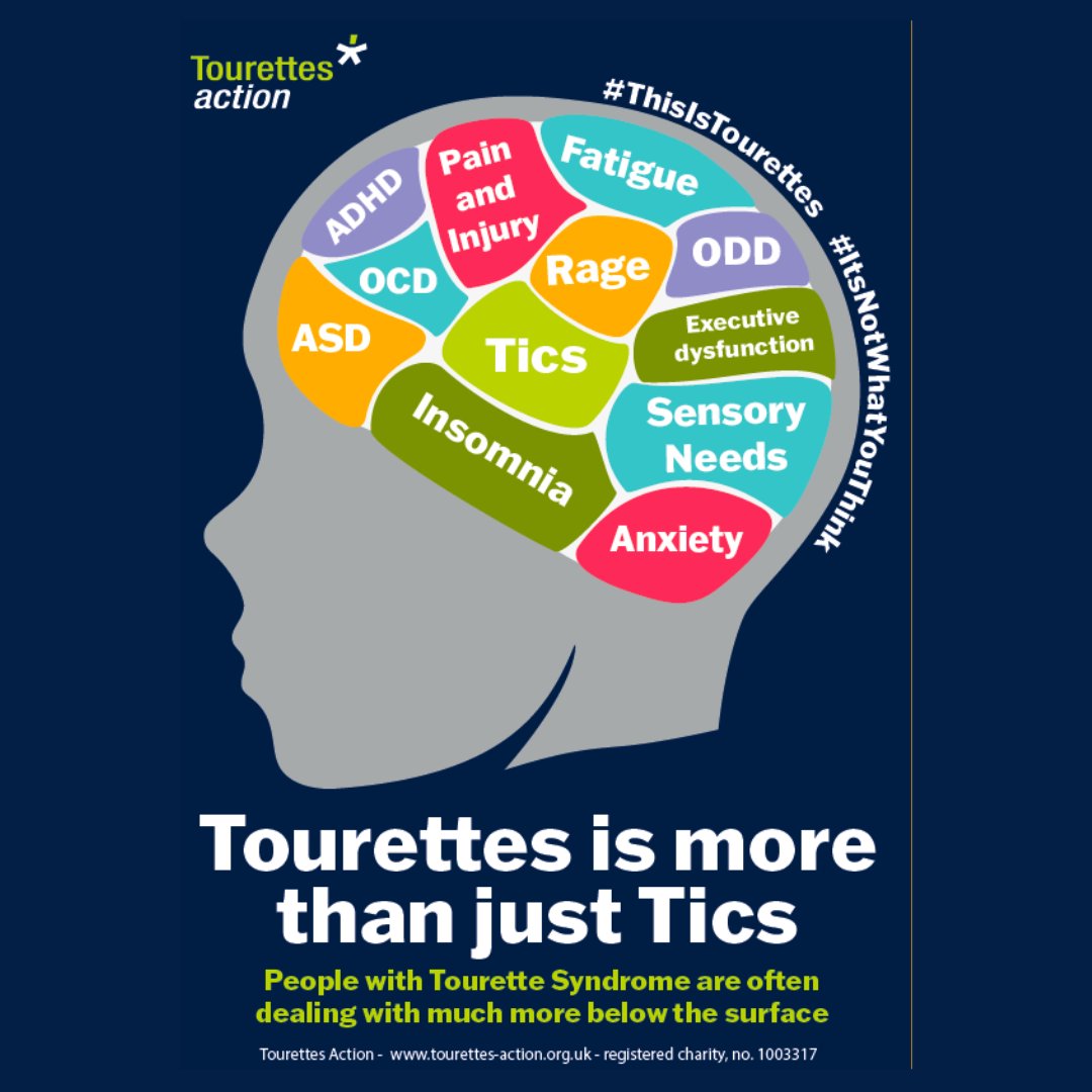 Tics are just the tip of the iceberg for those living with Tourette Syndrome. 

There is so much more going on for those who are struggling with TS day to day. 

Education brings acceptance - Tourettes is not what you think it is 💚 

#ItsNotWhatYouThink #ItsWhatMakesMeTic