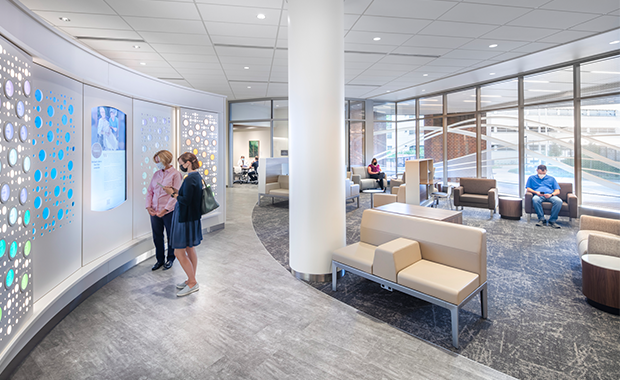 HCDMagazine's tweet photo. At Pleasant T. Rowland Transplant Clinic at University Hospital, visitors can interact with the living donor wall. @zebradog @RuekertMielke @IMEGcorp
Read more: https://t.co/dXLhBJ3ivJ
#healthcaredesign https://t.co/iSc8k0yjBQ
