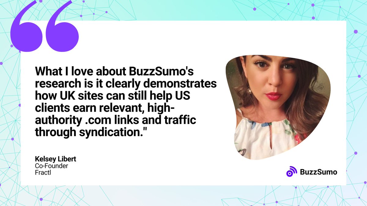 Today's #MustRead: New research from @Lou_Linehan @BuzzSumo helping you scale your #PR results by targeting the sites with the largest syndication networks buzzsumo.com/blog/pr-conten…