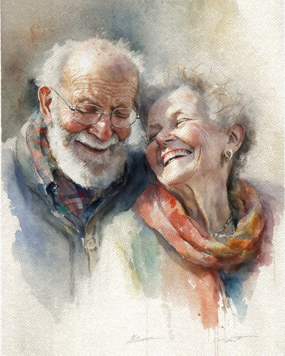 Brock08663543's tweet photo. A blissful elderly couple 💛 

#digitalartwork 
#AIart #AIArtwork #イラスト 
#イラスト好きな人と繋がりたい https://t.co/7ENIhrn6e0