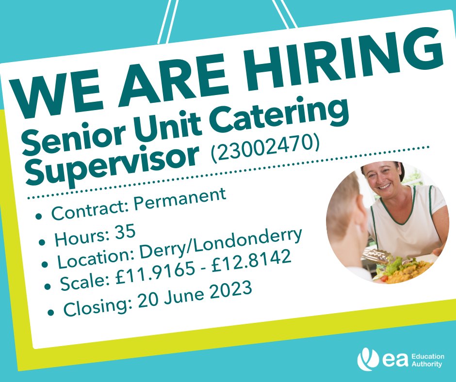 Education Authority on Twitter "WE ARE HIRING! We are currently