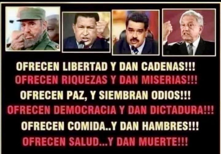 #VenezuelaEnDesobediencia  
#VenezuelaNoVota 
#PrimariasNoCallesSi
#PLV 🇻🇪
#TRUMP2024 🇺🇸
#CalleYMaduroCae 
@AntiProgreVzla

LAS VERDADES
OCULTAS DE LOS SOCIALISTAS/COMUNISTAS...

POR ESO Y MAS 
SE HACE IMPERIOSO😡ACABAR CON ESAS LACRAS INHUMANAS
Y DESALMADAS‼️

RT/😡

👇👇👇👇👇