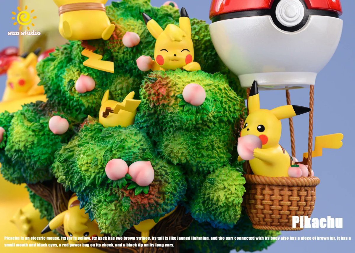 FavorGk's tweet photo. Pikachu Park by sun Studio is now available for preorder!
#pokemon #pokemonfan #pikachu #pokemonfigure #pokemonstatue #pukachufan #pikachufigure #pikachustatue #pikachupark https://t.co/mZtZzaxLzb