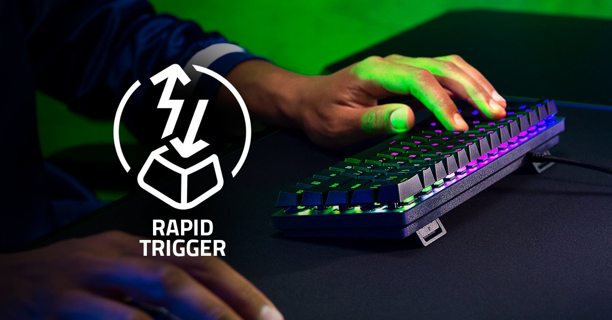 Unleash unprecedented speed with the new Rapid Trigger Mode for Razer Analog Keyboards, available via Razer Synapse. Experience a new dimension of control with the ability to repeatedly actuate and reset a key with minimal effort. Learn more: rzr.to/rapid-trigger