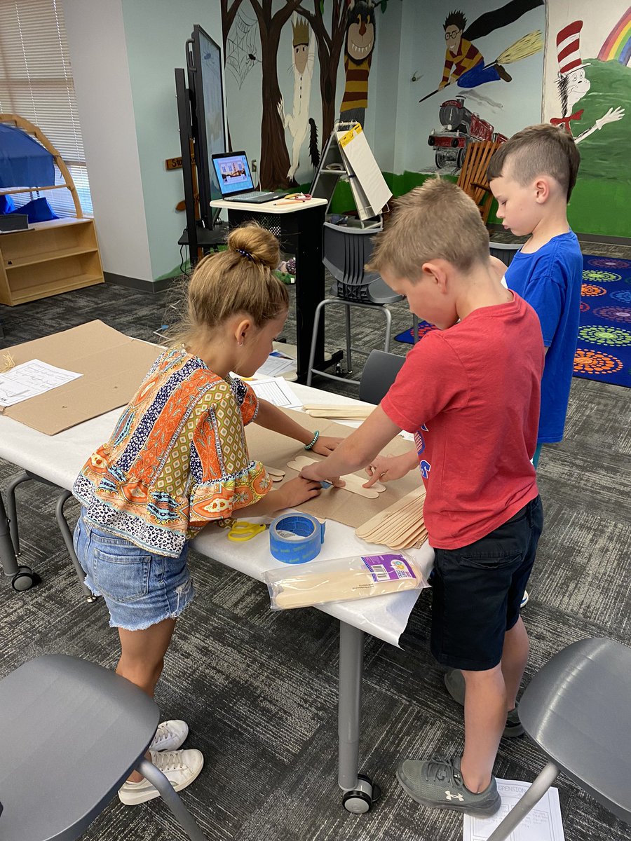 Day three of <a href="/Independence_ES/">Independence Elem.</a> STEAM camp. These ss are following the design process to build a bridge that can withstand the most weight. We LOVE seeing their creative, functional designs! <a href="/KellerISD_CTE/">Keller ISD CTE</a> <a href="/KellerISD/">Keller Schools</a> <a href="/set4thandshine/">Set Fourth and Shine</a> #celebrateKISD #STEMeducation