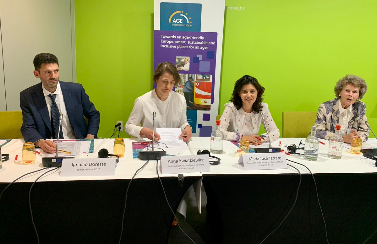 AGE_PlatformEU's tweet photo. 🗣️ Closing Panel - "Recommendations and ways forward"
🟡 Ignacio Doreste, @etuc_ces
🟡 Anna Kwiatkiewicz, @businesseurope
🟡 María José Tarrero, @UeEspana
🟡 Moderation: Heidrun Mollenkopf, @bagso_de
#AGEconf23 https://t.co/CaANQzrv2z