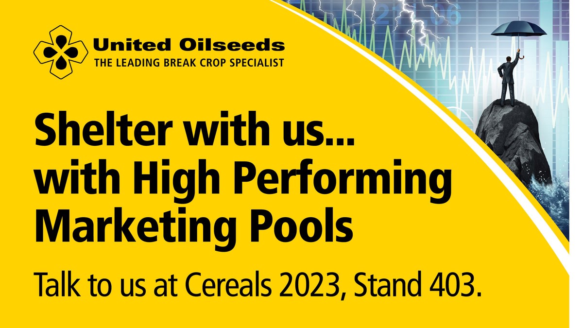 If you want to achieve the best prices on your #OSR, Peas, Oats, Linseed and Beans, come and have a chat with us <a href="/CerealsEvent/">Cereals Event</a>. You'll find us on stand 403. Last year saw <a href="/UnitedOilseeds/">United Oilseeds</a> members routinely achieve very competitive returns Vs the market average and our competitors.