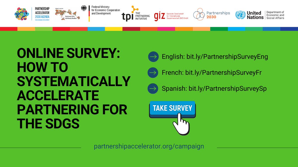 👉Survey extended until June 15th!
We need your views on how to systematically engage business and accelerate multi-stakeholder partnerships for the SDGs and climate. Results will feed into a symposium and a Call for Action at the SDG Summit in September.
<a href="/iccwbo/">International Chamber of Commerce</a> <a href="/wbcsd/">gj</a> <a href="/wef/">World Economic Forum</a>
