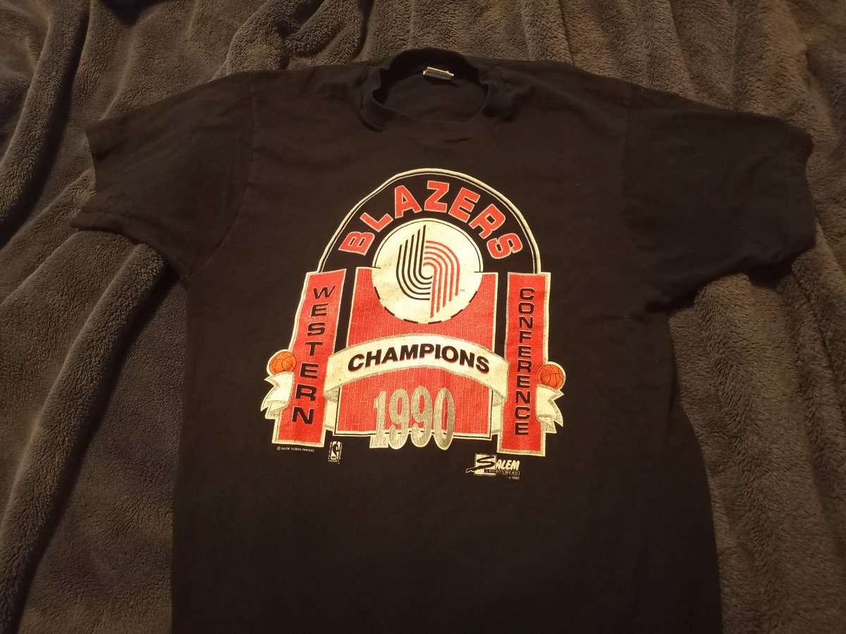 This shirt is from Clifford's rookie season in the <a href="/NBA/">NBA</a>. That <a href="/trailblazers/">Portland Trail Blazers</a> team was special. ❤️🖤 #RipCity #Blazers #ConferenceChampions