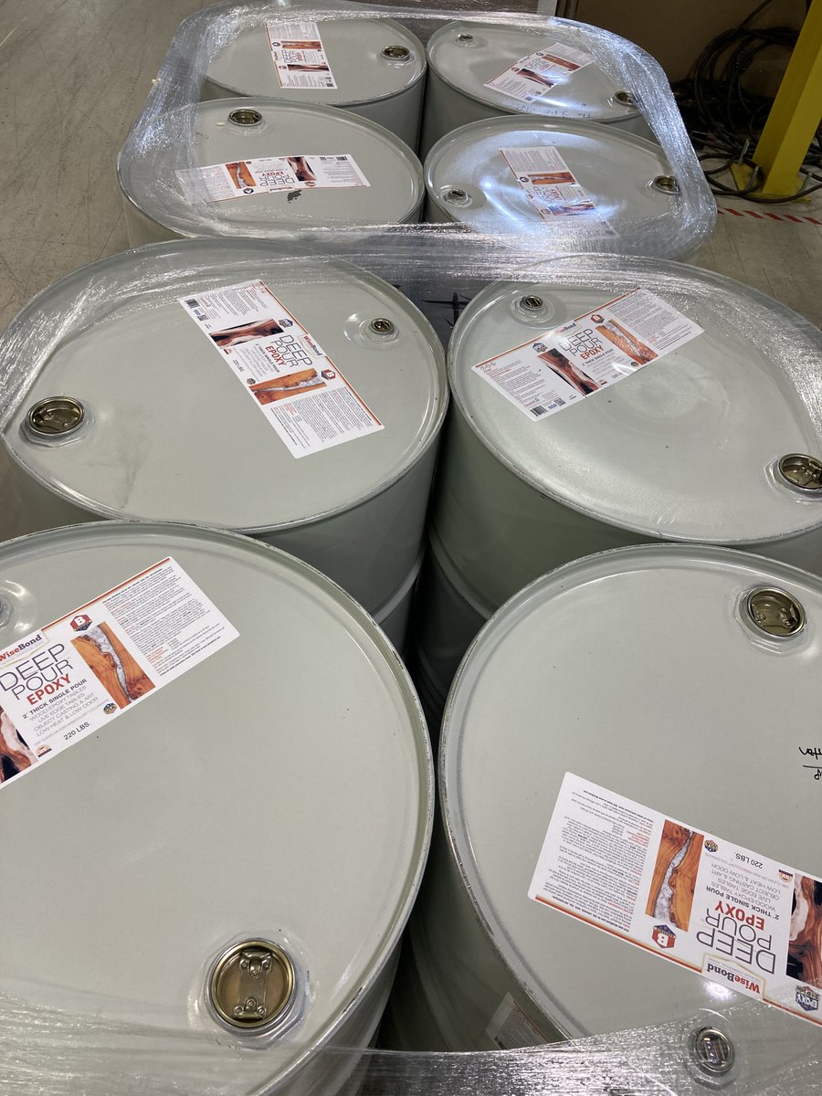Looking for TONS of epoxy? We have it ready to go in drums! Fill out our bulk order form and we will get you a custom quote! wisebond.com/pages/wisebond…
#wisebond #wisebondepoxy #drums #epoxy