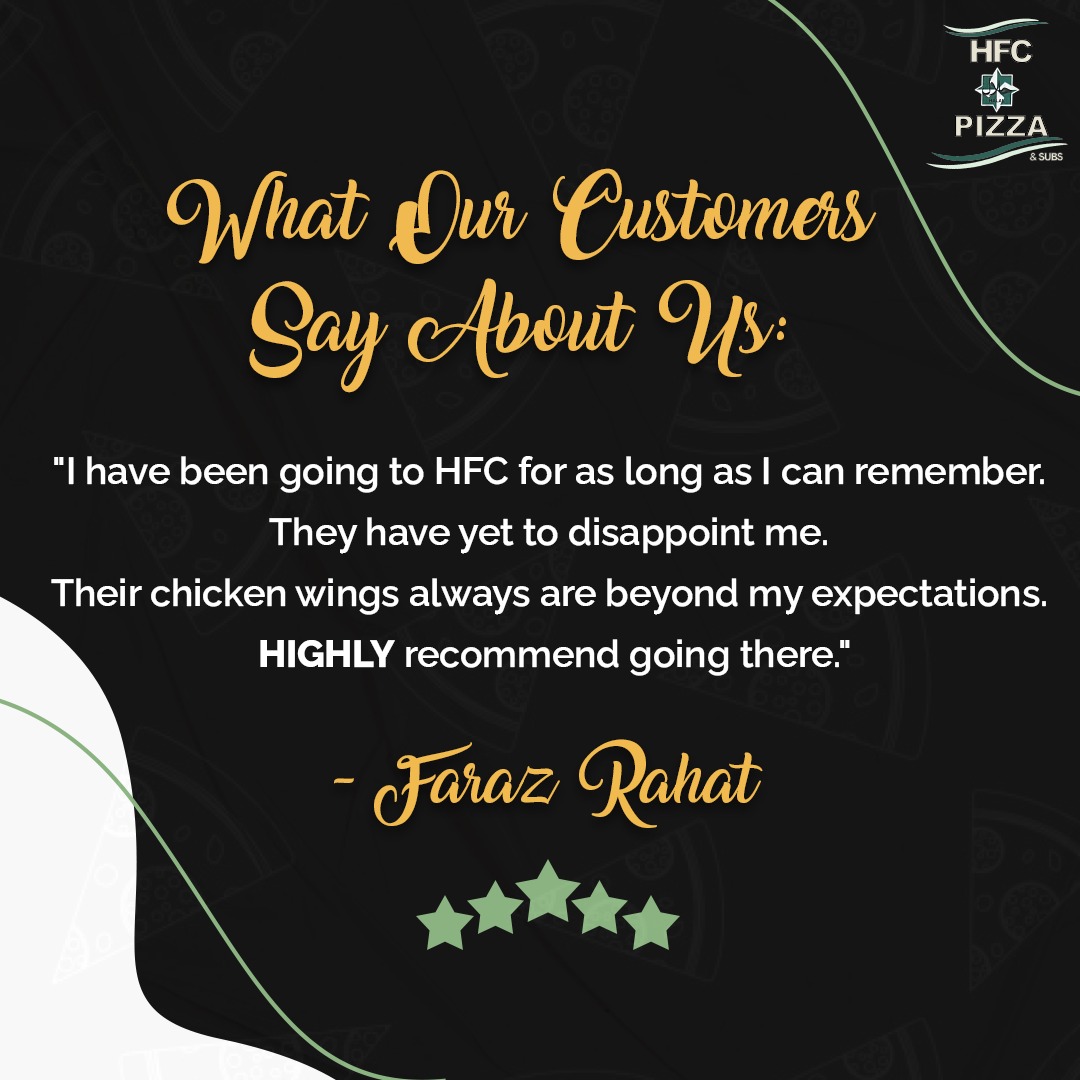 g.co/kgs/RrCqwP

Call Us Now: (717) 545-1118
#HFC #Pizza #restaurant #harrisburg #beyond #remember #expectations #highlyrecommend #chickenwings #customer #feedback #wednesdayvibes