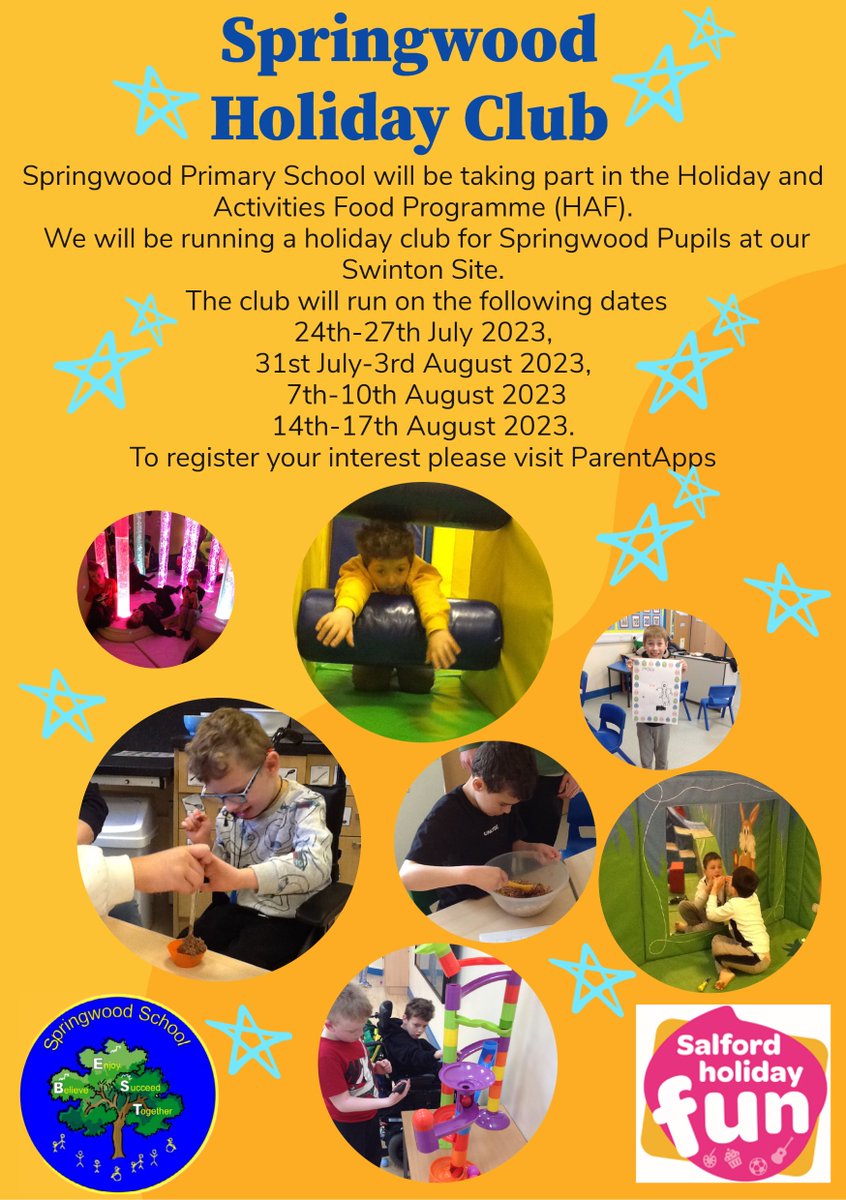 Our Holiday Club is now bookable.