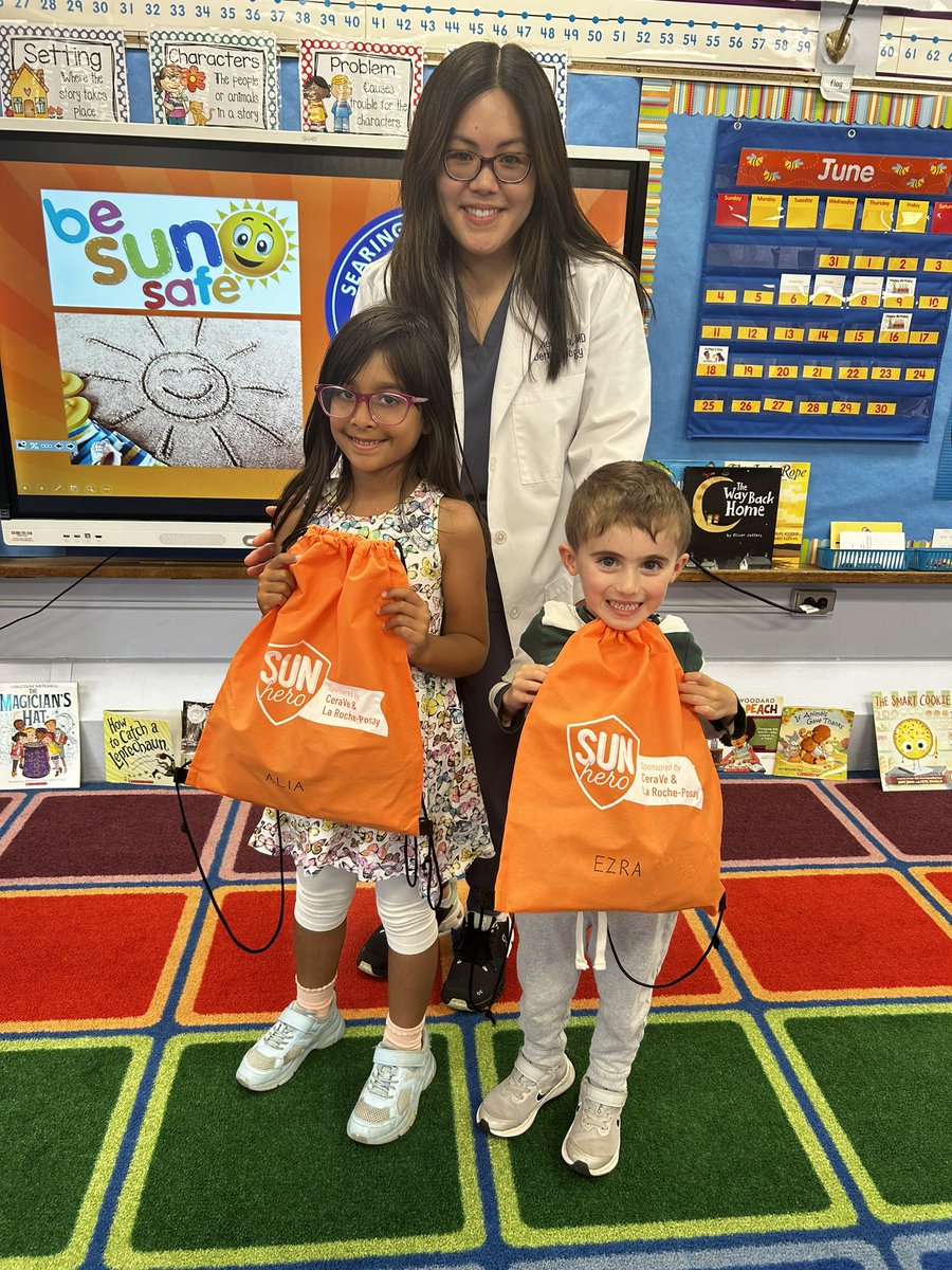 Thank you Dr. Ma for coming in to teach us about Sun Safety! <a href="/HerricksSchools/">Herricks Schools</a>