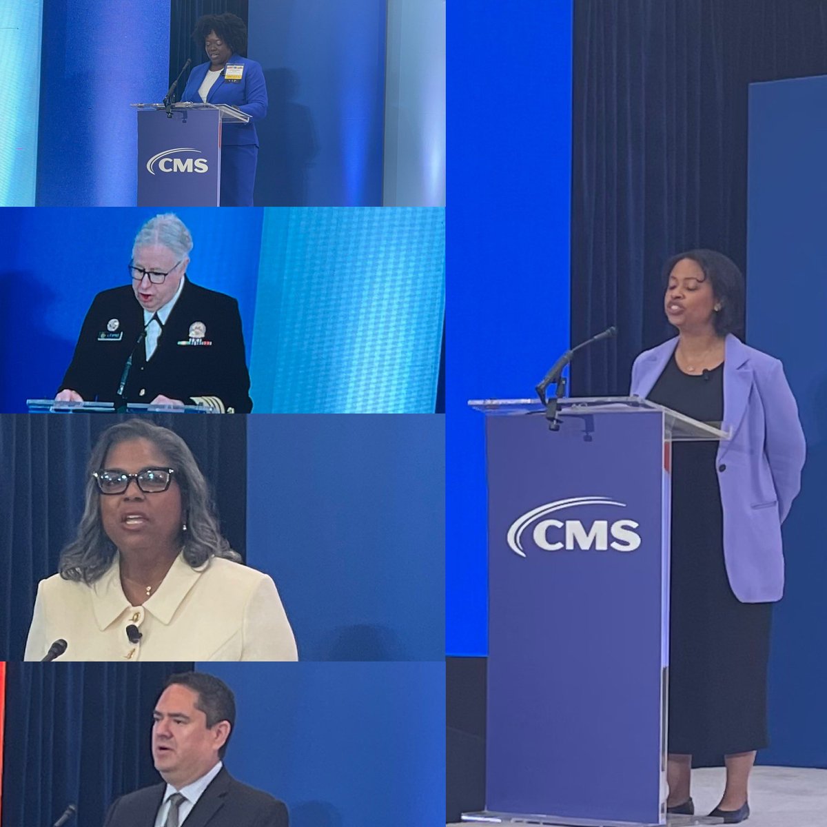 Jamador51's tweet photo. Dynamic @CMSGov #HealthEquityCon23 opening convening leaders in health equity from federal agencies, health provider organizations, academia, community-based organizations, and professional organizations such as @sacnas. https://t.co/MAYYpgjb7E