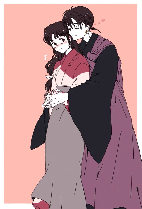 弥勒と珊瑚/犬夜叉  闘い終わったあと法師さまにぐいぐい行って欲しさある