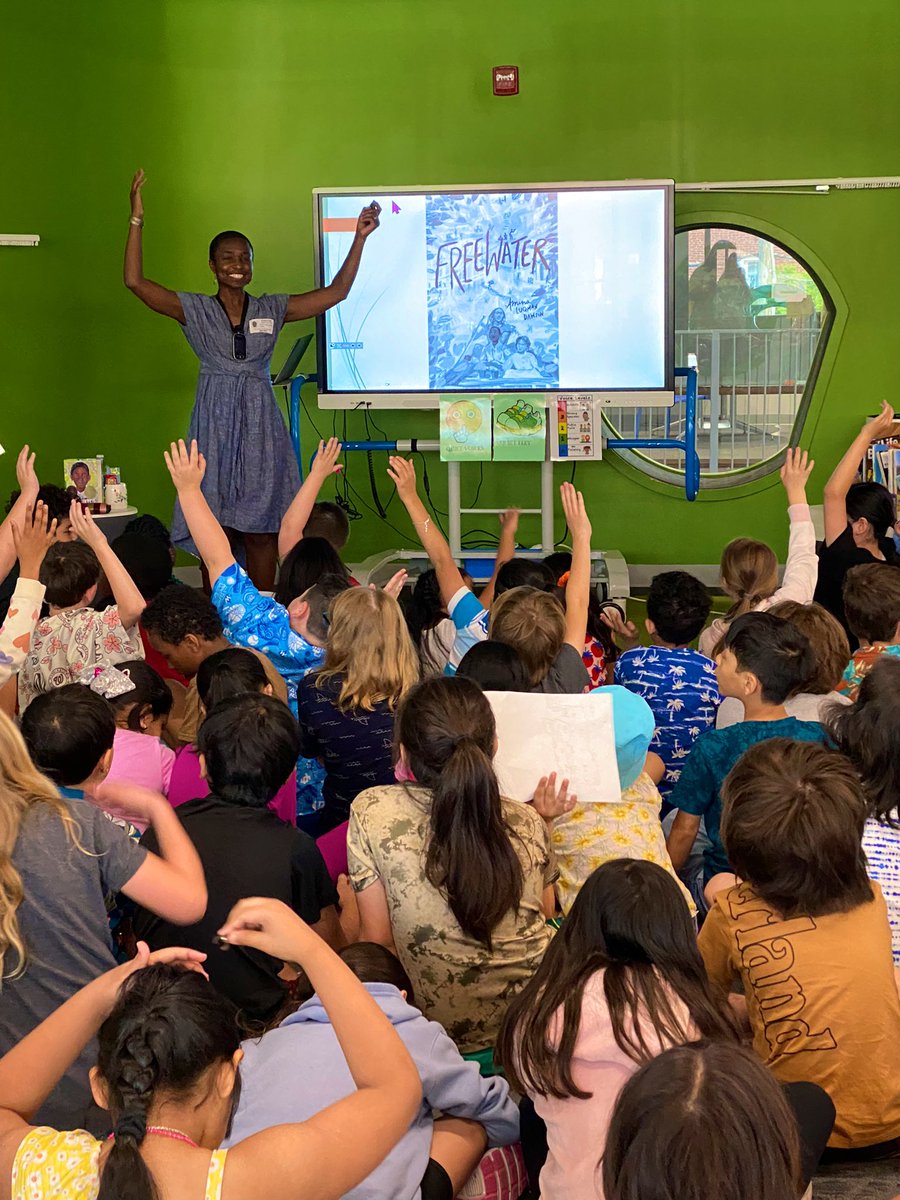New York Times Bestselling Author  @AminaLuqman visited Fleet today to discuss her award winning novel FREEWATER!