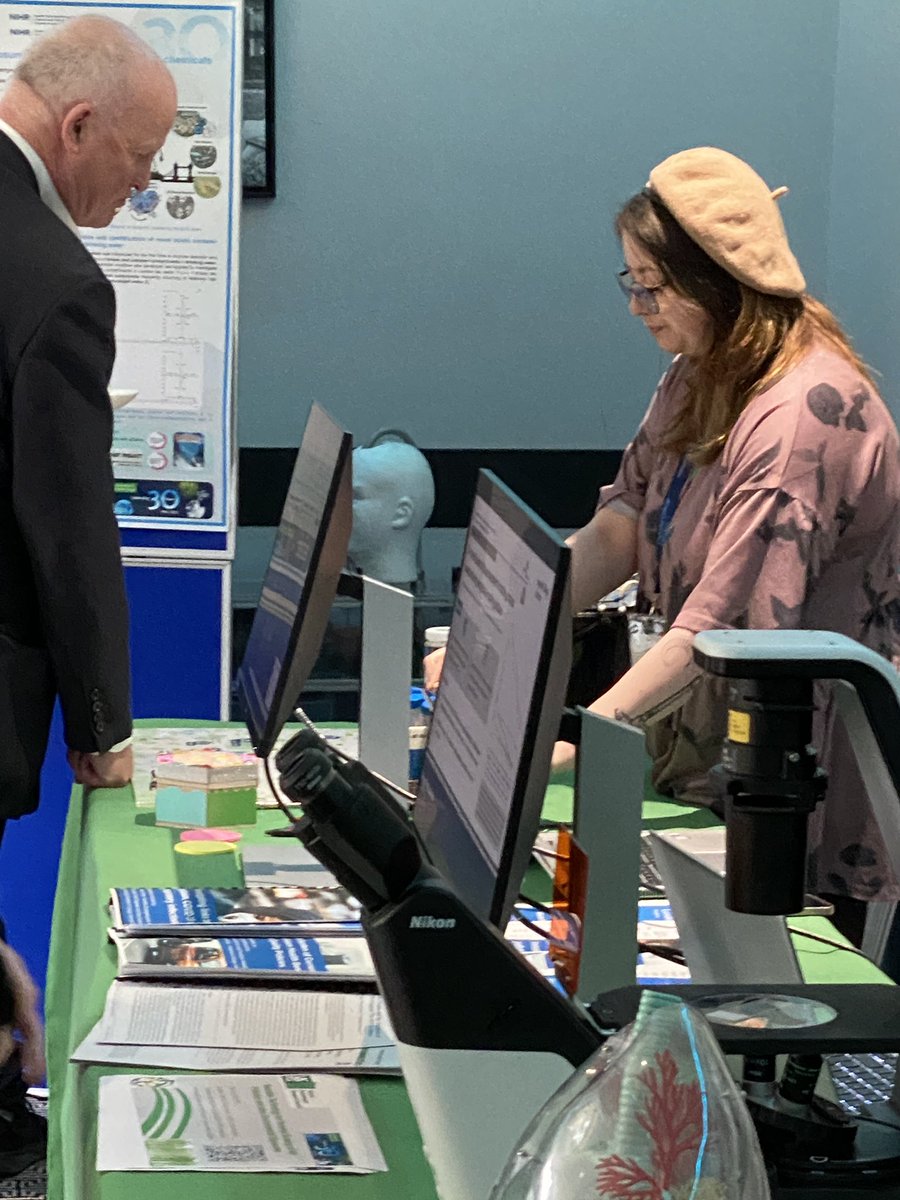 ERGImperial's tweet photo. ☕️ The Emerging Chemical Contaminants and Microplastics teams from ERG are offering an insight into their research in the coffee break #ERGSymposium https://t.co/7qwfvQ2Q2b