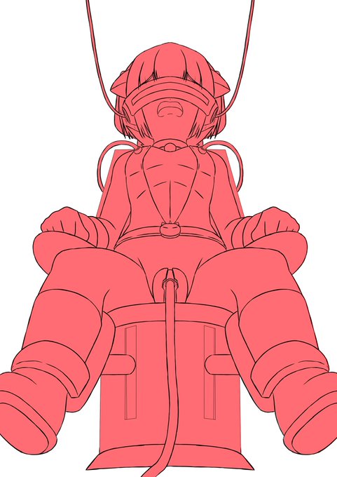 線画16p(半分)終了!

ここで皆さまの好きであろう椅子拘束洗脳装置の線画を! 