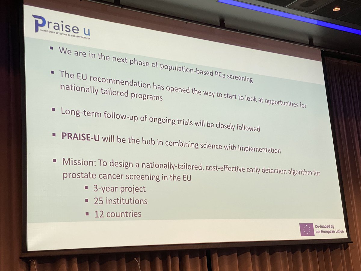 MatikainenMika's tweet photo. Dr. @SigridCarlsson giving the EAU @Uroweb lecture about #ProstateCancer screening at    @nuf2023. Several studies ongoing on screening of prostate cancer @RannikkoAntti @auvinen_anssi https://t.co/1irojTkMex