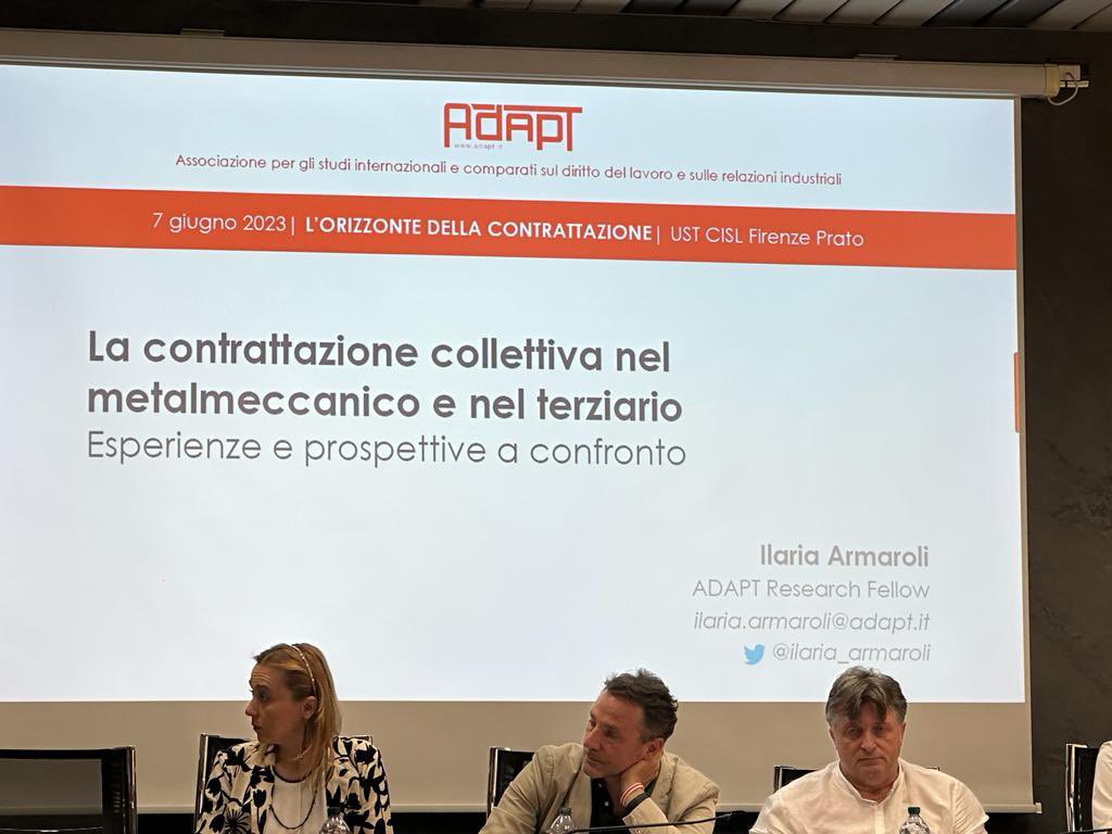 #Firenze Il segretario nazionale #FisascatCisl @MircoCeotto, insieme al segretario generale <a href="/FIMCislStampa/">Fim Cisl Nazionale</a> #RobertoBenaglia, partecipa ai lavori della tavola rotonda “L’orizzonte della #contrattazione”, promossa dalla <a href="/cislfirenzeprat/">cisl firenzeprato</a>