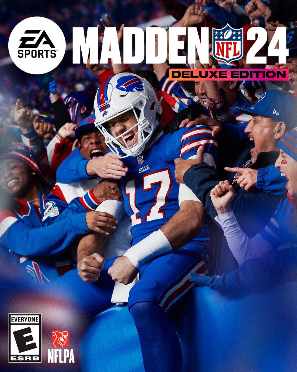 brgridiron's tweet photo. Josh Allen is officially on the cover of Madden 24 🔥 @BRGaming 

(via @EAMaddenNFL ) https://t.co/yDINU4U6Ew