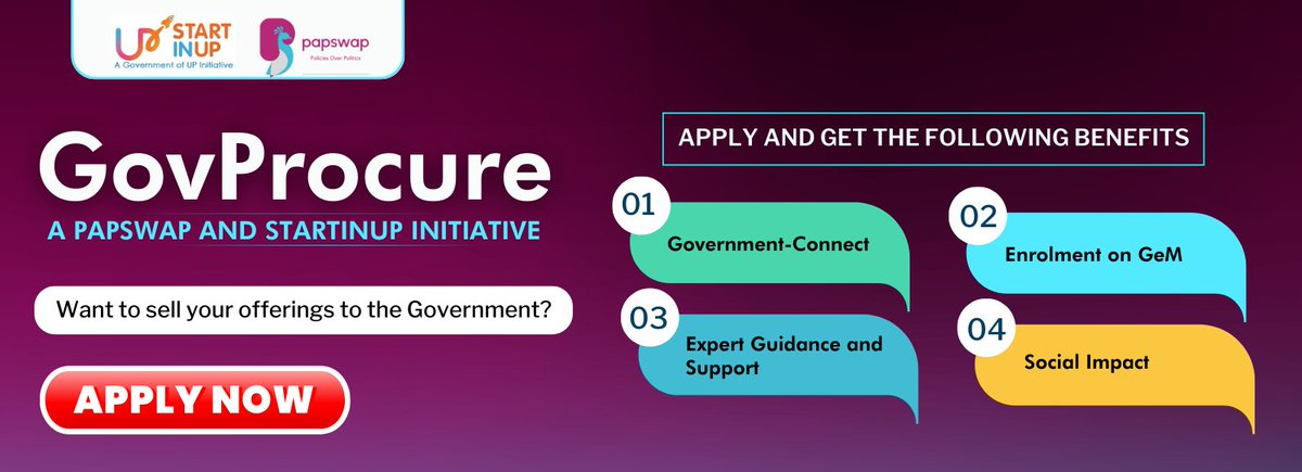 Divyanshu1987's tweet photo. *GovProcure* is a groundbreaking program initiated by *Papswap* and *StartInUP*, dedicated to connecting innovative startups with government procurement opportunities. 

https://t.co/CWtod7e22L
 
#GovProcure #InnovationForGovernment #StartInUP https://t.co/IU4ouWXHI1