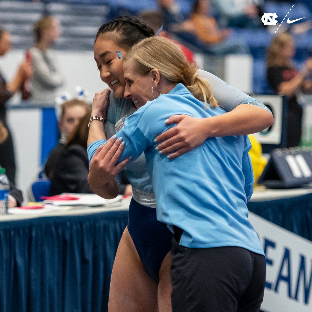 uncgymnastics's tweet photo. Hugs for our coach 🤗 

Happy Birthday, @dannadurante! 🎉 https://t.co/E4w5j7YqO1