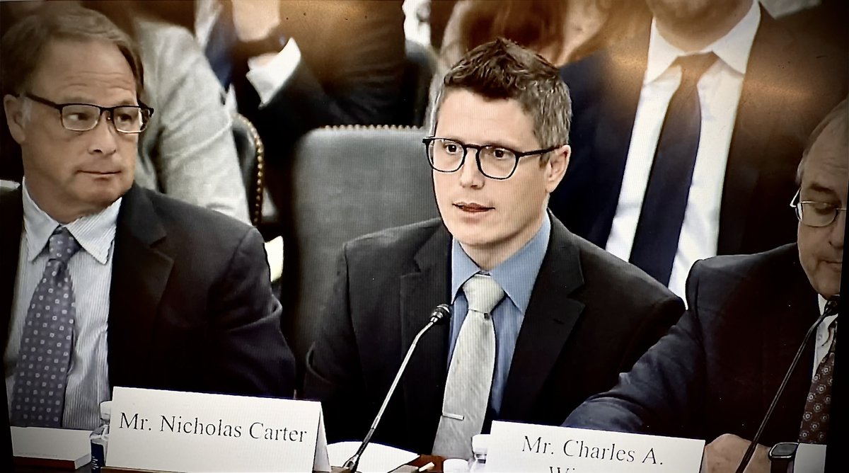 ATauer1's tweet photo. Indiana farmer &amp; INFB member
Nick Carter testified this morning in front of a Senate Ag subcommittee on the importance of speciality crops. Specialty crops and diversified ag is important part of the overall framing mix. Great job Nick @INFarmBureau https://t.co/mgRkHaxPz6