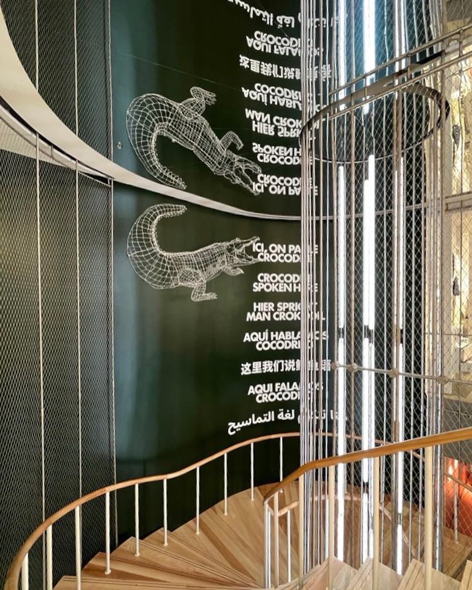 dropofmilk's tweet photo. The feature staircase at @Lacoste Regent Street, which opened last month…🐊

#milkstructures with @hyphen_archi @L4Construction &amp; @emtecnicaLLP 

#milkstairs #milkstaircase #milkretail #retailengineering #retailstaircase #featurestaircase #structuralengineering https://t.co/zE5XAu1r6X