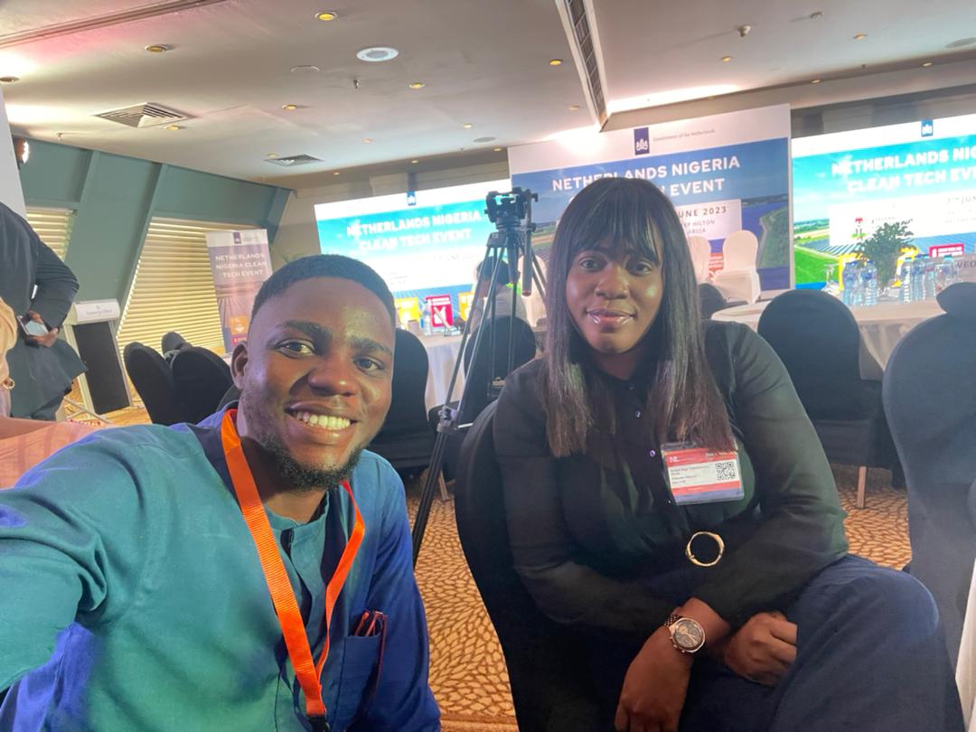 owoeyefemi's tweet photo. I had a wonderful time attending the @NLinNigeria Clean Tech Event, indeed the future is green. 
Seeing @adesuwagreen after such a long time, was such a delight. https://t.co/GSF3oHKZ8m