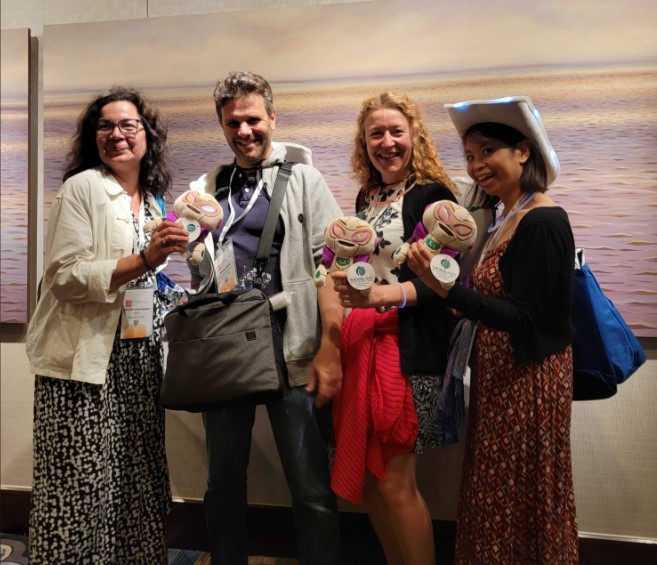 MobilionSystems's tweet photo. Got FOMO? Drop by our hospitality suite (335A Hilton Americas-Houston) tonight to trade your MOBILion chips for cool swag. Some lucky folks already snagged the adorable Mobie plushy—grab yours before they're gone! #GOTFOMO #ASMS2023 https://t.co/RyGkIOfo8f