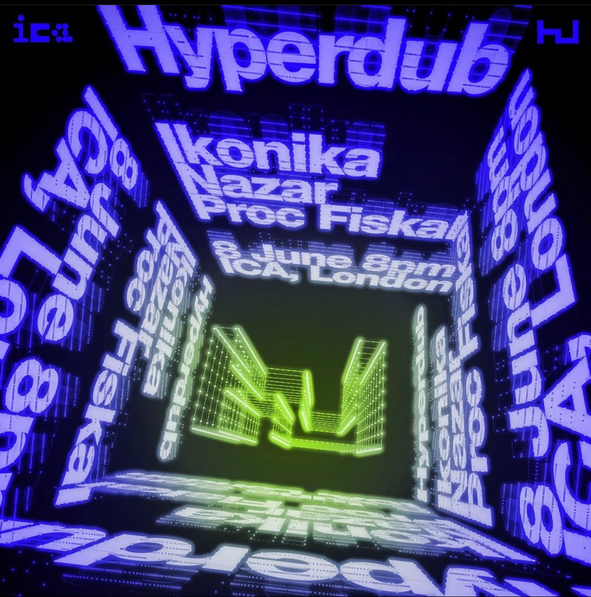 Thursday night at @ICALondon a live showcase including Ikonika's live London debut, and sets from @no_allies and @ProcFiskal ica.art/live/hyperdub