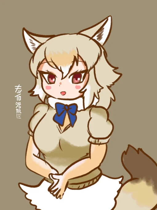 キンコちゃん初描きですよ #けものフレンズ