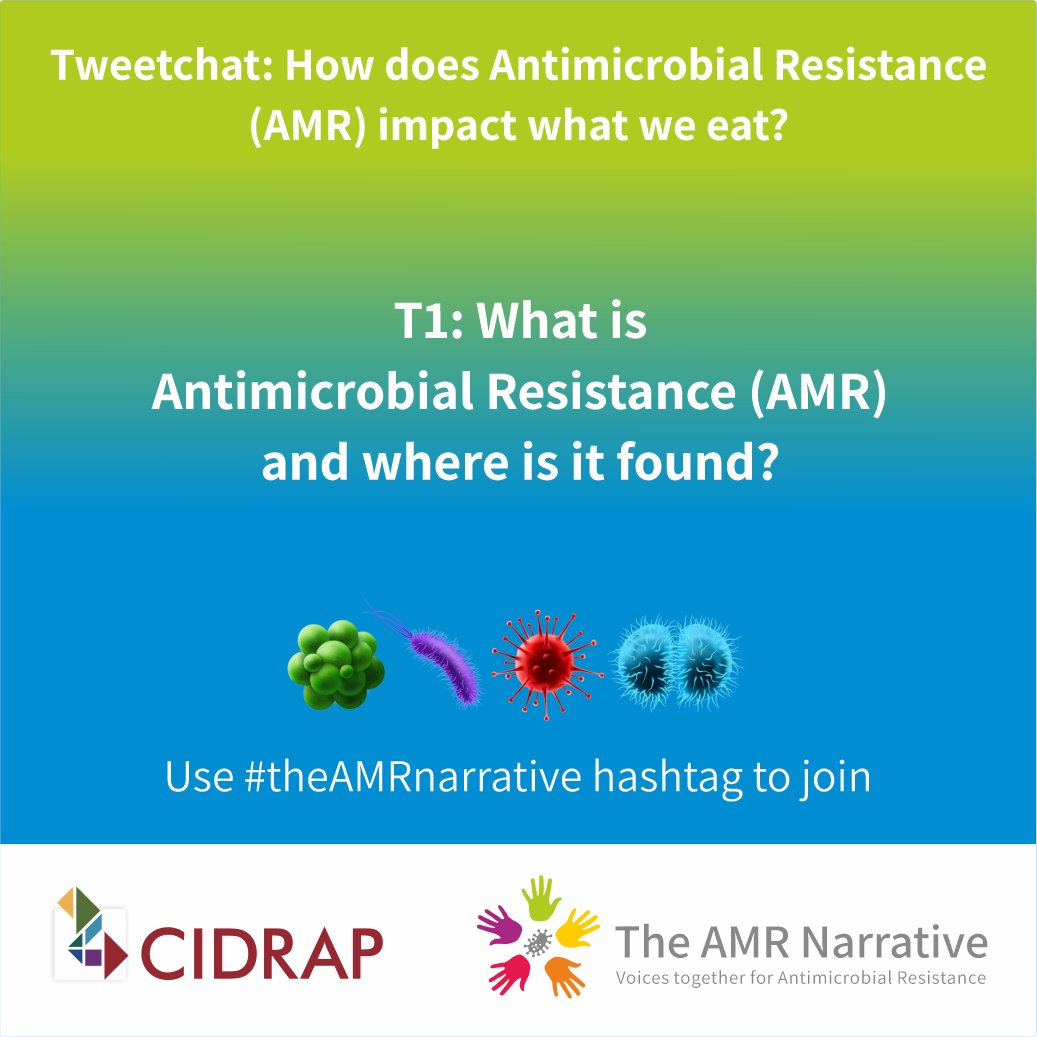 T1: What is #AMR and where is it found? 

#theAMRnarrative 

#FoodSafety #FoodSafetyDay