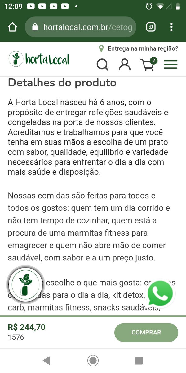 Inscrevam-se nos canais: 
youtube.com/@gabinetecalig…

youtube.com/@renataazzi 
Temos um cupom aqui no Horta Local ( cidade do Rio) CALIGARI20 

Lá tem vários tipos de dieta: vegana, low carb, etc e esta aqui é boa pra você que treina ( argh) 😘
hortalocal.com