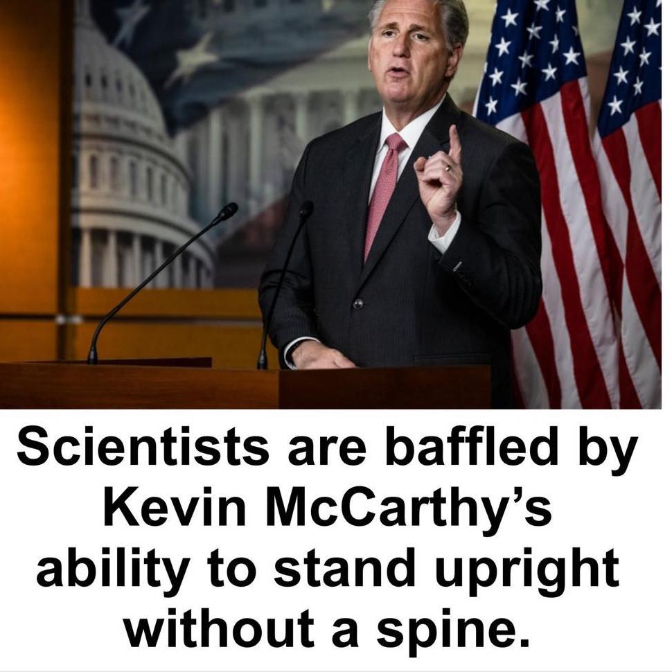 warrenswil's tweet photo. GOP Terrorists surprise McCarthy with House revolt over debt deal anger 
Squeaker to weak to avoid fight
Time for payback!
#MotionToVacate not far behind
McCarthy is toast! Coward deserves to be fired
#ProudBlue #DemVoice1 #Fresh
https://t.co/IiHITK8QYn https://t.co/RzZTMIRBki