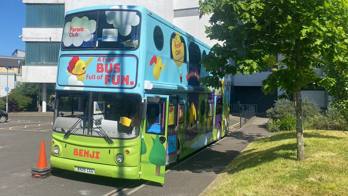 We’ve just been & visited the Play Bus AkA ‘Benji’ with @playtalkread what an amazing resource for the children of Scotland #IPAGlasgow2023