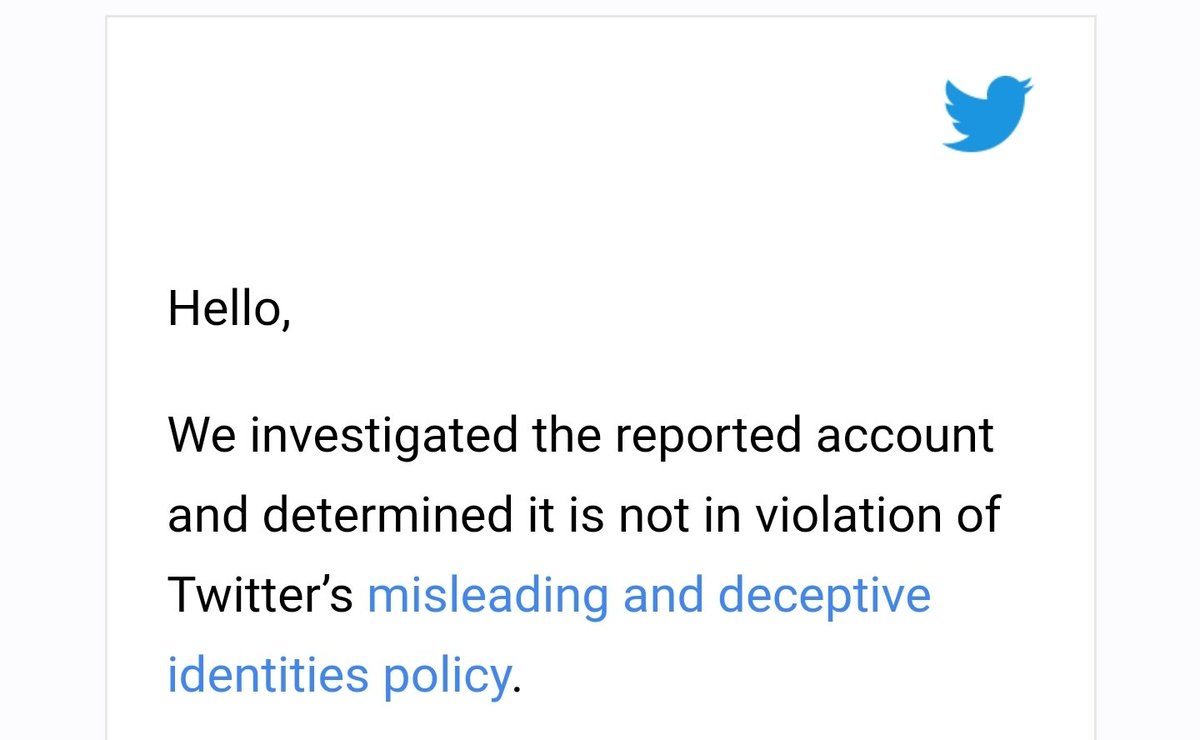 Ice_Koobs's tweet photo. How interesting, according to Twitter an account that's impersonating me isn't breaking the rules. The issue is according to Twitter's policy they are by using my full name, my place of work, my job role and links to my own LinkedIn profile. Over 2 unique elements of my identity. https://t.co/0wl1FqWbDI