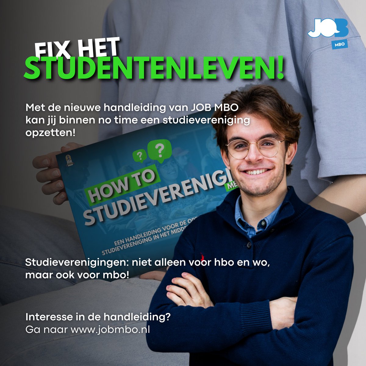 Studieverenigingen: niet alleen voor hbo en wo, maar ook voor mbo!

Klaar om deel uit te maken van een beweging die jouw studie en studentenleven naar een hoger niveau tilt? Lees snel de handleiding en start je eigen mbo-studievereniging!

jobmbo.nl/job-presenteer…