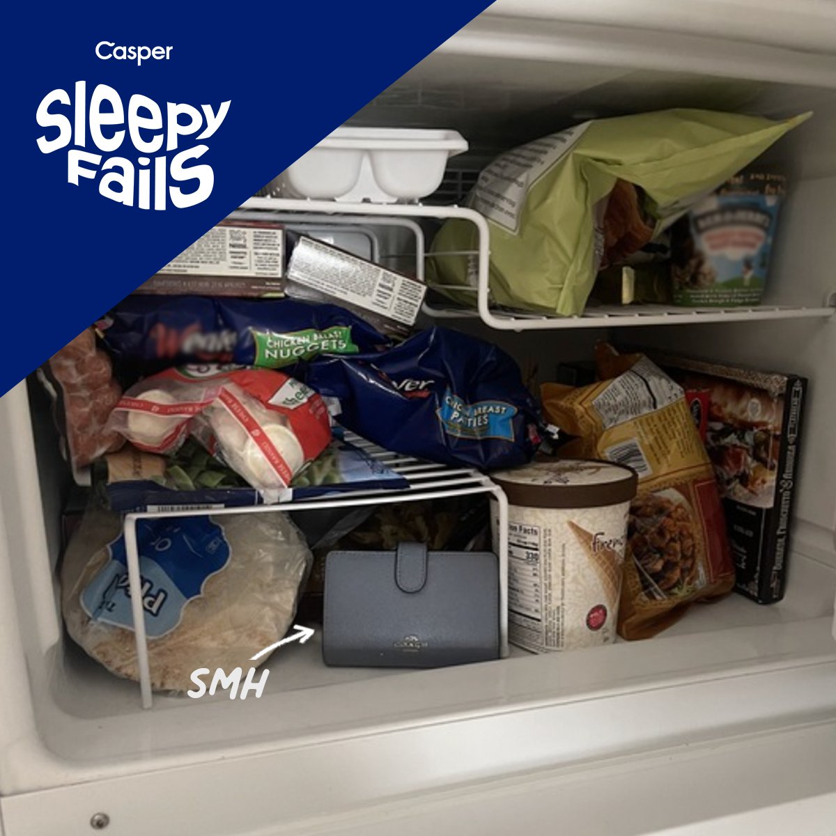 Casper's tweet photo. Lost wallet? You're prob losing sleep. Share your #sleepyfails to win Casper products. How?
1. Post on IG, Twitter, or TikTok using #sleepyfails #sweepstakes and @casper
2. Check your DMs
No Purchase Necessary. Open to 50 US/DC, 18+ Ends 6/8/23. Rules: https://t.co/G9eD6t1LGo https://t.co/V7Rrd4m7YN