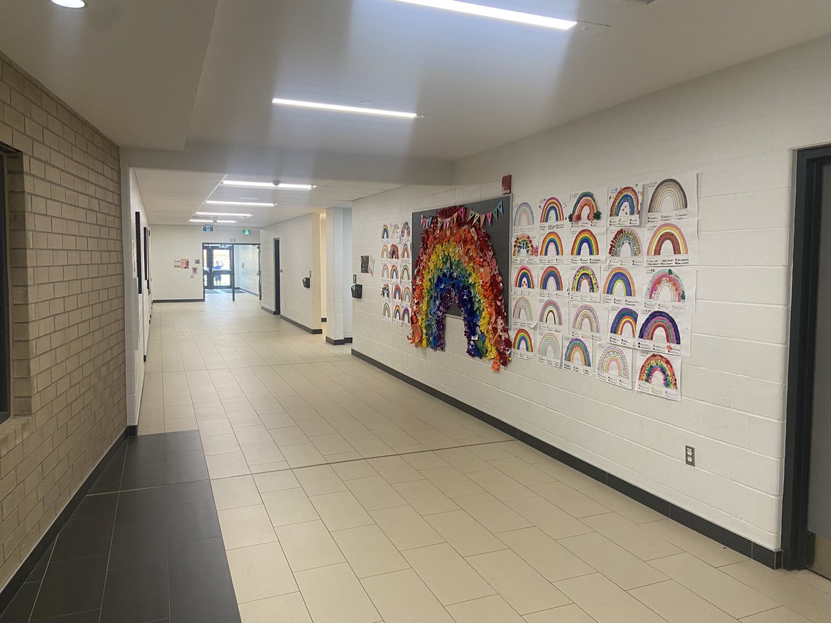 We take so much pride in being an inclusive, diverse,  beautiful, collaborative and kind place for everyone at <a href="/ddwhdsb/">Dr. David R. Williams Public School</a> Check out the beautiful rainbow students created with their Buddy class this week which helps to affirm identities of students, staff and community members🧡