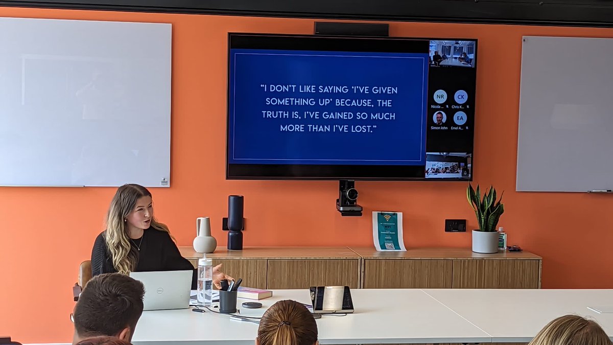 FreshwaterUK's tweet photo. A truly inspiring 'Inspiration Hour' from our @caitlinpugh_12 who shared her experiences of going alcohol free more than a year ago. Thank you Caitlin, we're very proud of you🤩 https://t.co/6TLCG9TrPO