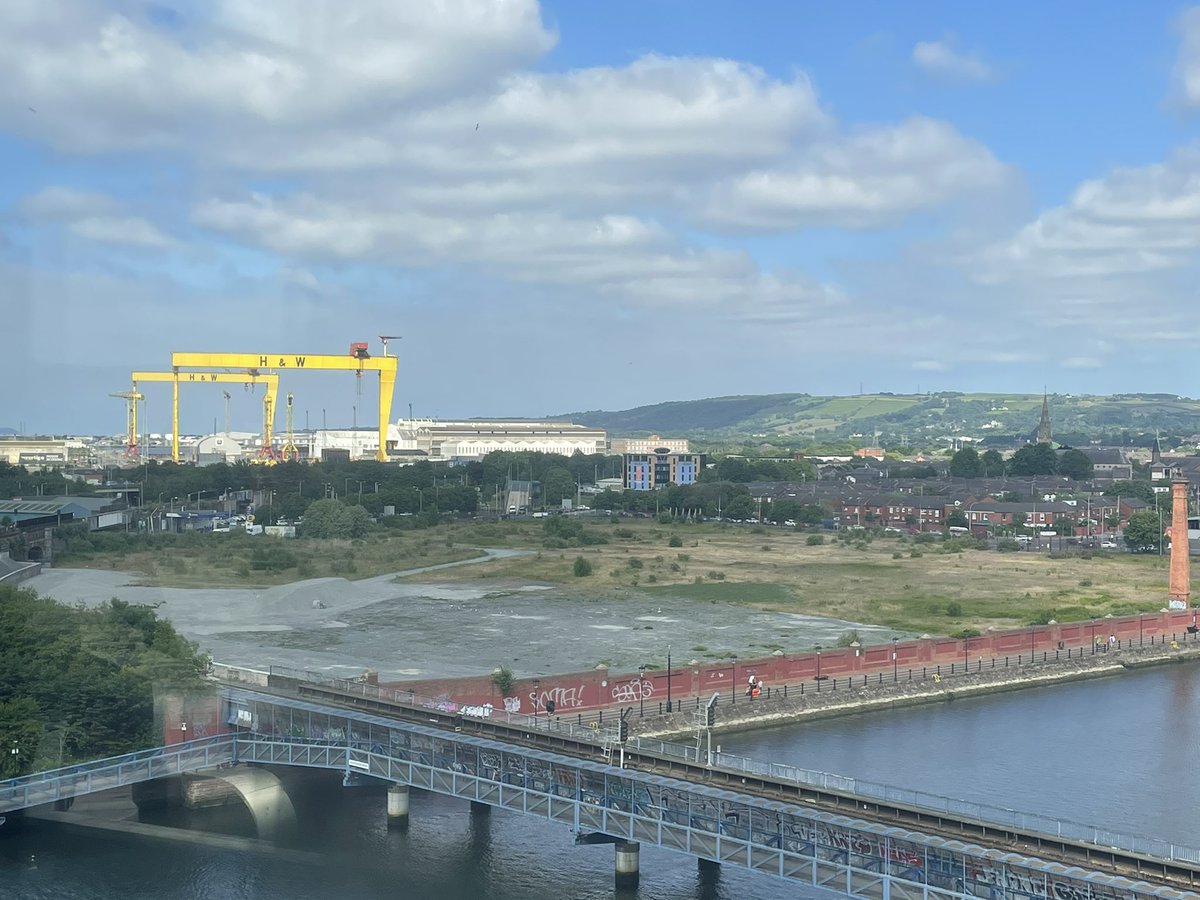 First site visit with <a href="/su_singleton/">Suzanne Singleton</a> and <a href="/JintyR/">Janet Rossiter</a> thanks to <a href="/VisitBelfastBiz/">Visit Belfast Business Events</a> <a href="/iccbelfast/">iccbelfast</a> for <a href="/ICCAUKI/">ICCA UK&I Chapter</a> conference 2024. Check out this iconic view from the <a href="/hilton_belfast/">@hiltonbelfast</a>.  Save the date 21st to 23rd Feb 2024!