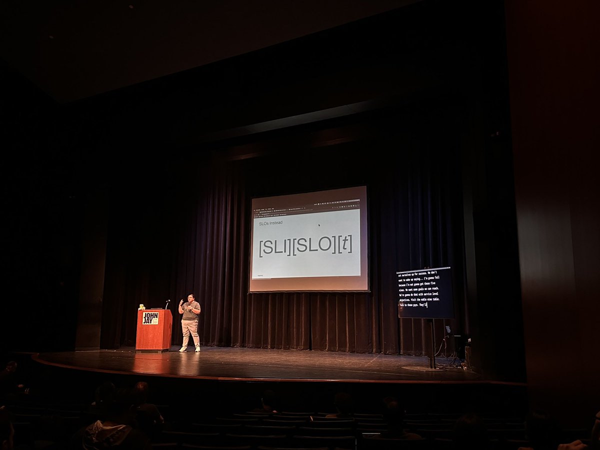 devopsdaysNYC (@devopsdaysnyc) on Twitter photo Mandi Walls (<a href="/lnxchk/">she’s not here, man</a>) shows us how to reduce trauma in production with SLOs and chaos engineering to make things better for you and your users! Mandi Walls (<a href="/lnxchk/">she’s not here, man</a>) shows us how to reduce trauma in production with SLOs and chaos engineering to make things better for you and your users!