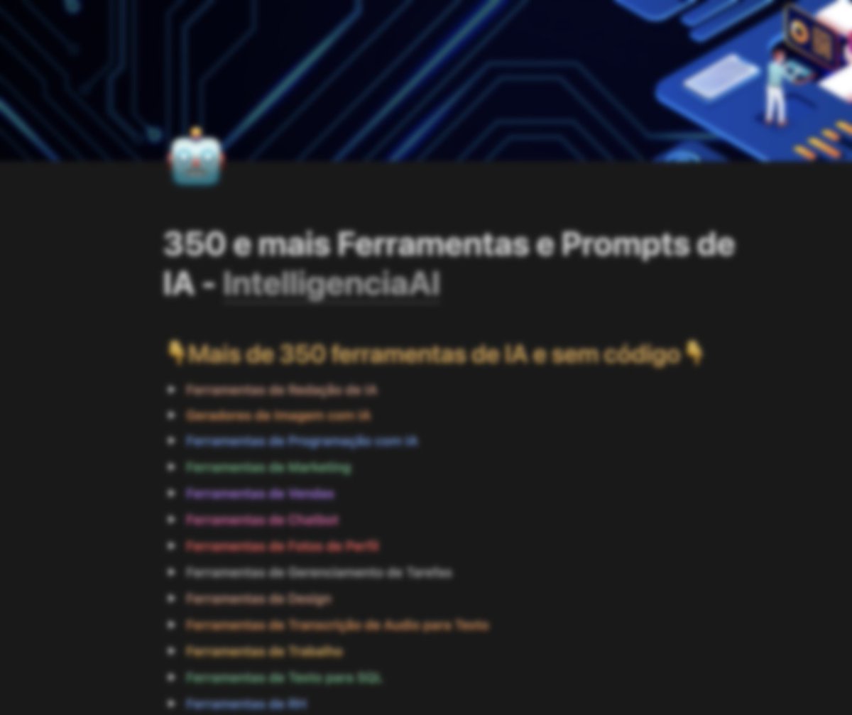 InteligenciaAI's tweet photo. @vizologi @text_blaze Quer ter acesso GRATUITO à minha página no Notion com uma lista das melhores ferramentas de IA que estou usando, além dos meus prompts favoritos?

Dê um Like, Retweet e comente "AI" no tweet acima pra receber seu link!

VOCÊ PRECISA ME SEGUIR PARA QUE EU POSSA TE ENVIAR O LINK https://t.co/rlwNxWVWTd