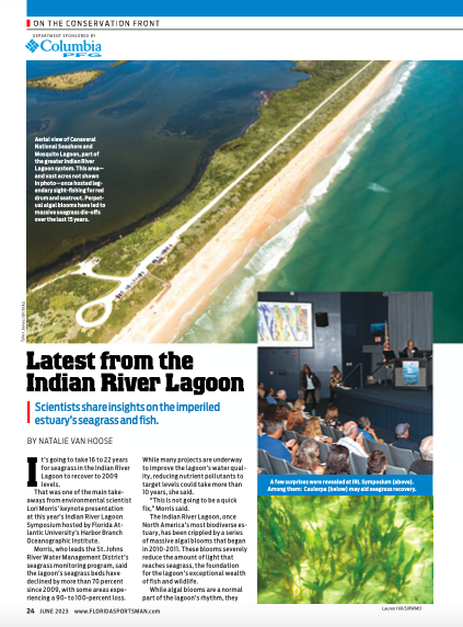 HooseHere's tweet photo. Catch my recap of @HarborBranch's Indian River Lagoon Symposium in this month’s Florida Sportsman mag. This year’s theme was seagrass, the foundation of the lagoon’s historic biodiversity. Here are highlights: https://t.co/44EbPLVwuO