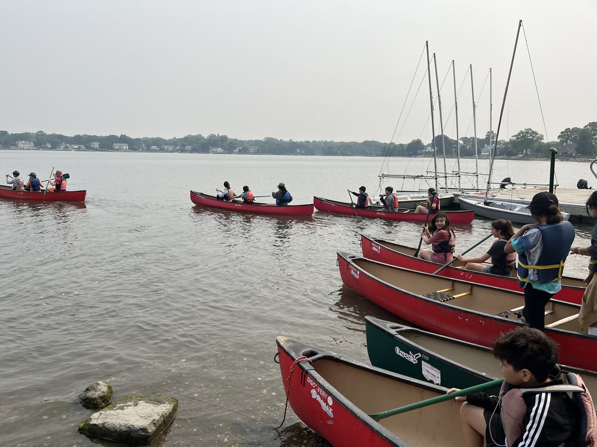 Canoeing on the Long Island Sound!  #FieldTrip
