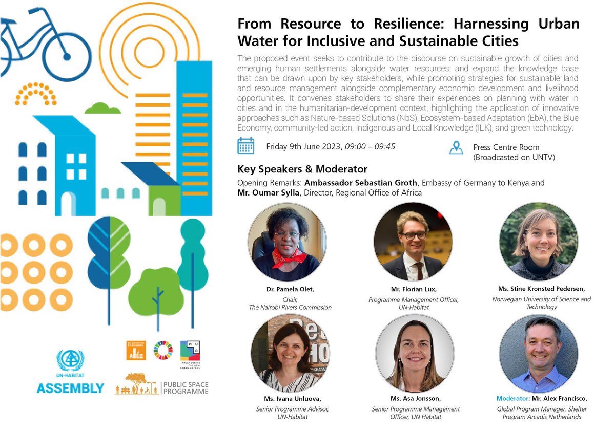 dreamtownngo's tweet image. Introducing a global network on urban river regeneration at @UNHABITAT Assembly #UNHA2 with #GlobalPublicSpaceProgramme and @NTNUnorway - we highlight the amazing #publicspace action by youth groups along #NairobiRiver 👏🏼